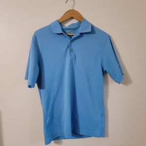 Nike Golf-Short-sleeved polo shirt, size S, light blue color, fit dry